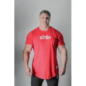 T-Shirt Strong Vermelho Caveira Animada